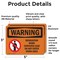 Signmission Renovation Work Contains Lead Do Not Enter OSHA Warning Sign, Vinyl Decal, 5in W x 3.5in L, 2PK OS-2PACK-WS-D-35-L-12794 - alternate 4